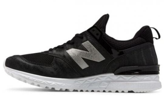 Для бега New Balance NB 574 Sport Running Shoes Women's Low-Top Black White WS574SAD