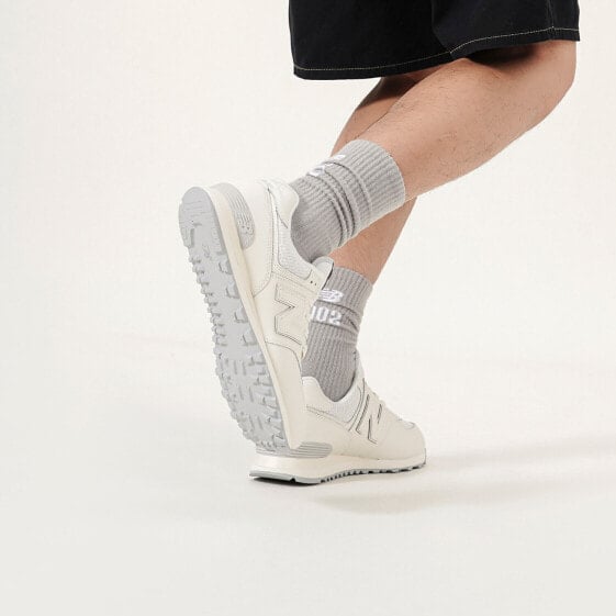 Для бега New Balance NB 574 Running Shoes Unisex Low-Top Light Gray ML574WP2