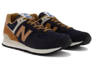 Для бега New Balance NB 574 Series Running Shoes Unisex Low-Top Blue/Brown ML574OT2