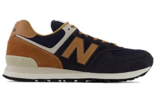 Для бега New Balance NB 574 Series Running Shoes Unisex Low-Top Blue/Brown ML574OT2