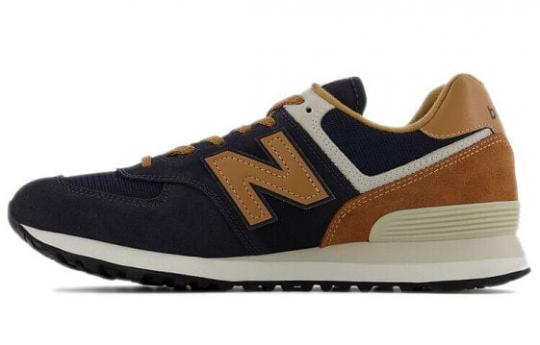 Для бега New Balance NB 574 Series Running Shoes Unisex Low-Top Blue/Brown ML574OT2