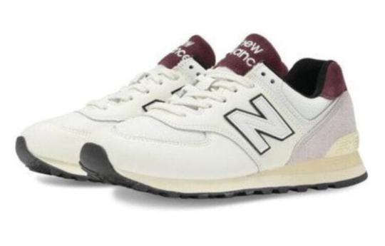 Для бега New Balance 574 White Burgundy U574YR2