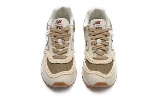 Для бега New Balance NB 574 Series Running Shoes Women's Low-Top Beige Brown WL574RCF