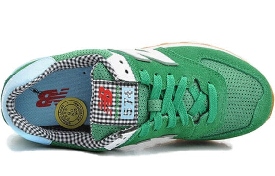 Для бега New Balance NB 574 Running Shoes Women's Low-Top Green WL574SPA