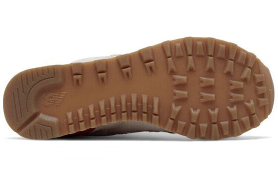 Для бега New Balance NB 574 Running Shoes Women's Low-Top Gray Red WL574RSA