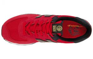 Для бега New Balance NB 574 Running Shoes Unisex Low-Top Red Black/Gold ML574OX2