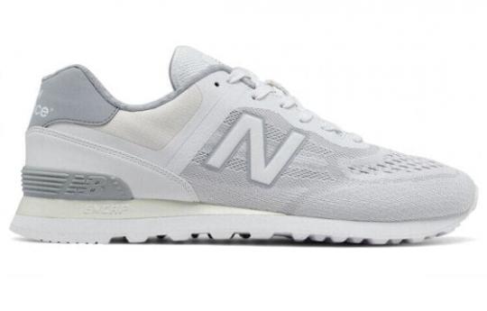 Для бега New Balance NB 574 Running Shoes Unisex Low-Top Gray White MTL574NA