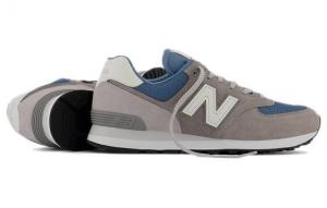 Для бега New Balance 574 Grey Navy White Leather ML574OW2