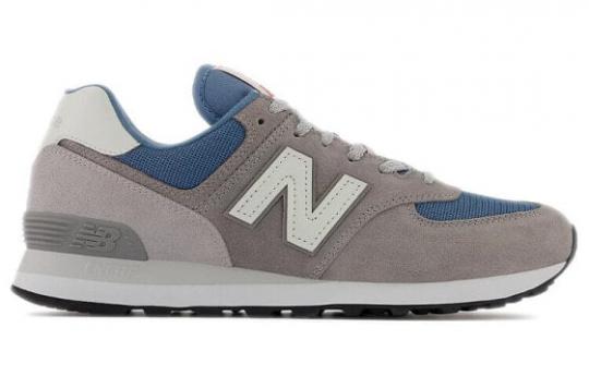 Для бега New Balance 574 Grey Navy White Leather ML574OW2