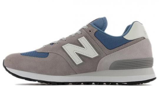 Для бега New Balance 574 Grey Navy White Leather ML574OW2