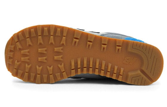 Для бега New Balance NB 574 Running Shoes Women's Low-Top Gray Blue/Brown WL574AMB