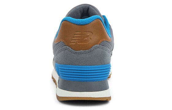 Для бега New Balance NB 574 Running Shoes Women's Low-Top Gray Blue/Brown WL574AMB
