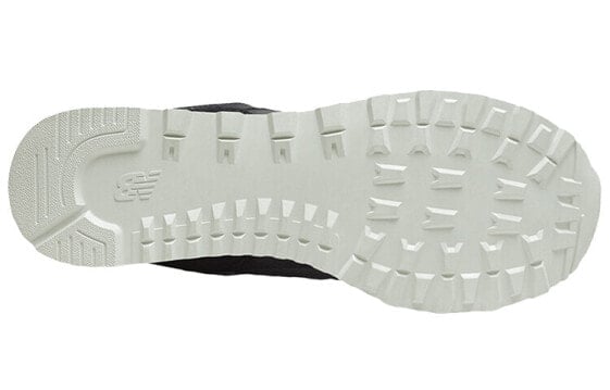 Для бега New Balance NB 574 Series Running Shoes Unisex Low-Top Black Gray/Green ML574IDC