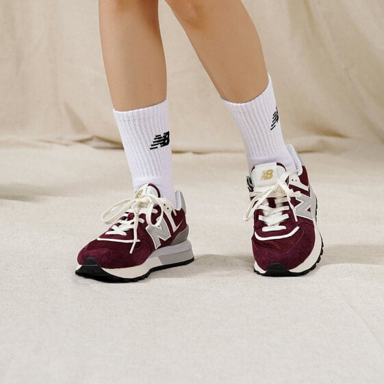 Для бега New Balance 574 Burgundy Silver U574LGAA