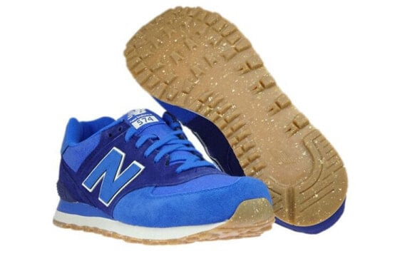 Для бега New Balance NB 574 Running Shoes Men Low-Top Vintage Blue ML574SEC