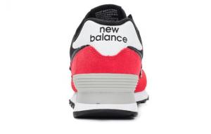 Для бега New Balance NB 574 Series Running Shoes Unisex Low-Top Red Black White ML574RR2