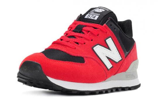 Для бега New Balance NB 574 Series Running Shoes Unisex Low-Top Red Black White ML574RR2