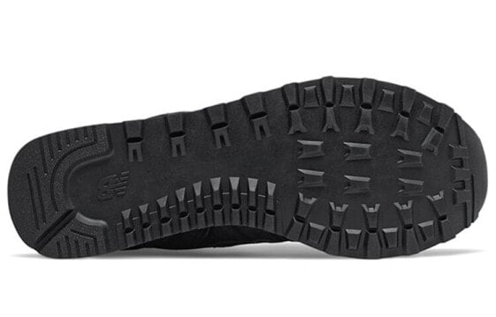 Для бега New Balance NB 574 Running Shoes Women's Low-Top Black Gold/White WL574SNC