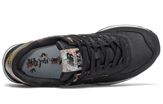 Для бега New Balance NB 574 Running Shoes Women's Low-Top Black Gold/White WL574SNC