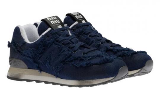 Кроссовки New Balance 574 MIU MIU Denim Royal Blue Women's 5E765D_C