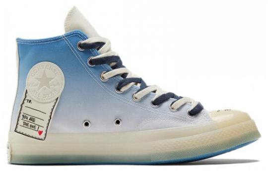 Кеды Converse 1970s Canvas Shoes Unisex High-Top Blue A03747C