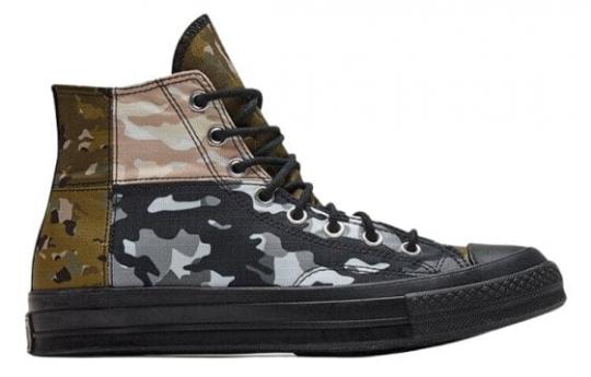 Кеды Converse Chuck Taylor All Star 70 Hi Patchwork Blocked Camo Black 165912C