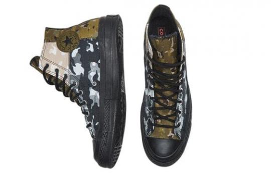 Кеды Converse Chuck Taylor All Star 70 Hi Patchwork Blocked Camo Black 165912C