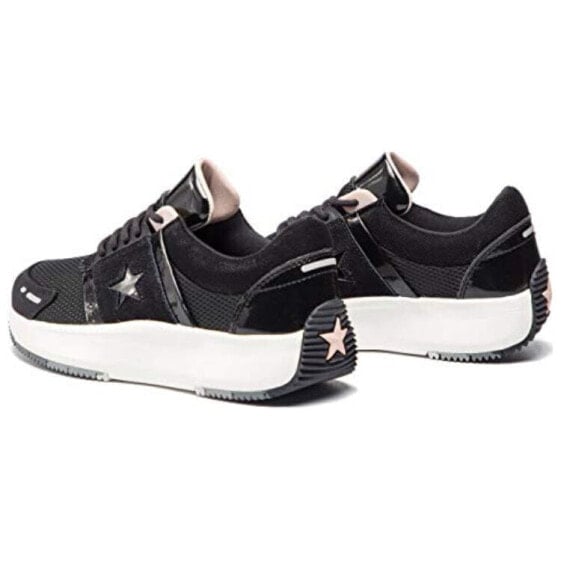 Чёрные женские кроссовки Converse Sneakers Run Star Ox 'Black' Women's 163311C