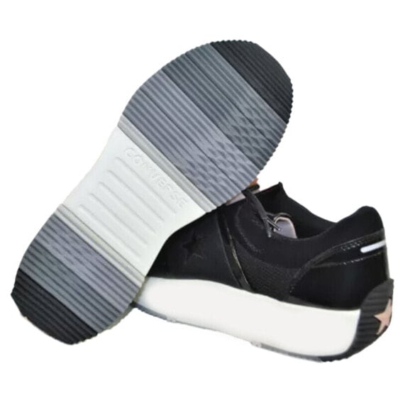 Чёрные женские кроссовки Converse Sneakers Run Star Ox 'Black' Women's 163311C