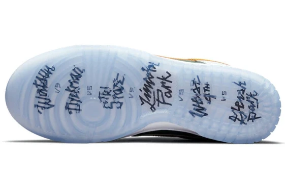 Nike Dunk Anti Slip Wear Resistant Low Top Skateboard Shoes Unisex Gray Blue DD1391-100（Team773-幽暗行者）