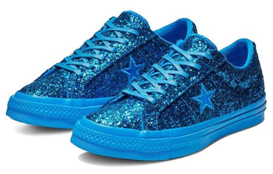 Для треккинга Converse One Star Series Skateboard Shoes Unisex Low-Top Dazzling Blue 162619C