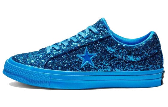 Для треккинга Converse One Star Series Skateboard Shoes Unisex Low-Top Dazzling Blue 162619C