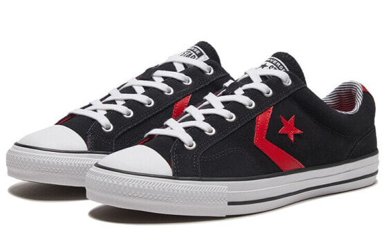 Для треккинга Converse Star Player 76 Skateboard Shoes Unisex Low-Top Black/Red 168845C