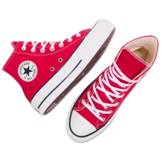 Для треккинга Converse All Star Lift Skateboard Shoes Women's High-Top Red White A09220C