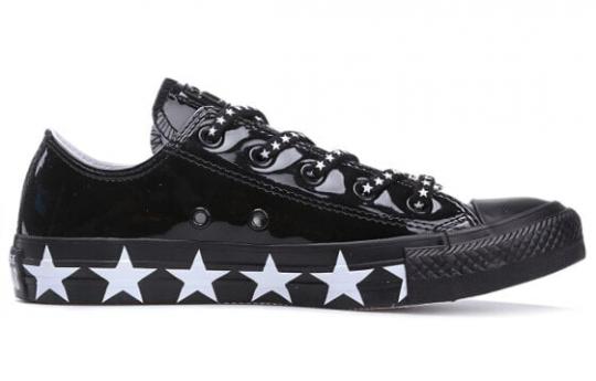 Для треккинга Converse Chuck Taylor All Star Ox Miley Cyrus Black White Stars Women's 563720C