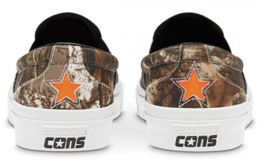 Для треккинга One Star Realtree Camo X Converse Cc Pro Slip Cons Low 'Brown' 168663C