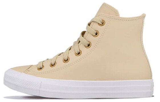 Для треккинга Converse Chuck Taylor All Star Skateboard Shoes Women's High-Top Milk White Brown 568660C