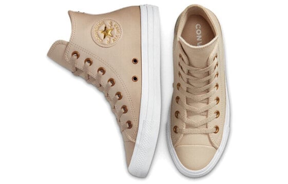 Для треккинга Converse Chuck Taylor All Star Skateboard Shoes Women's High-Top Milk White Brown 568660C