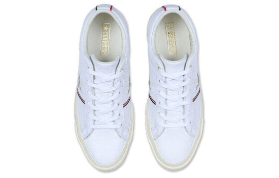 Для треккинга Converse One Star Series Skateboard Shoes Unisex Low-Top White/Blue/Red 159694C
