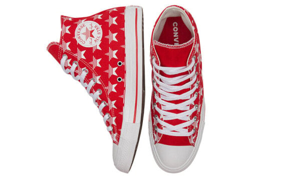 Для треккинга Converse Chuck Taylor All Star Skateboard Shoes Unisex High-Top White/Red 168807C