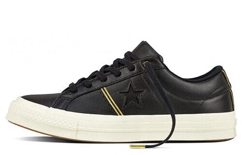 Для треккинга Converse One Star Series Skateboard Shoes Unisex Low-Top Black/Gold 159701C