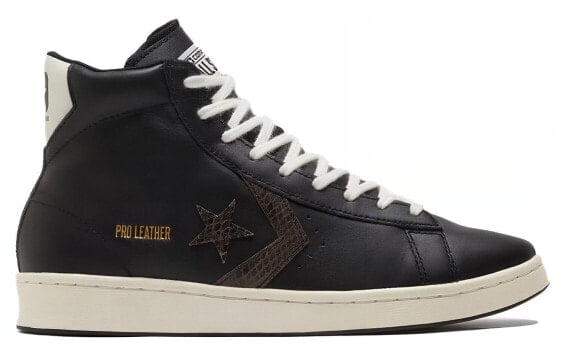 Для треккинга Converse Cons Pro Leather Skateboard Shoes Unisex High-Top Black/Beige 170496C