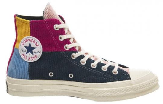 Для треккинга Converse Chuck Taylor All Star 70 Hi Corduroy Patchwork Gold Navy 166532C