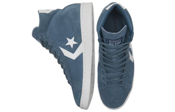 Для треккинга Converse Cons Pro Leather Skateboard Shoes Unisex High-Top Blue/White 169503C
