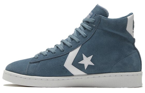Для треккинга Converse Cons Pro Leather Skateboard Shoes Unisex High-Top Blue/White 169503C