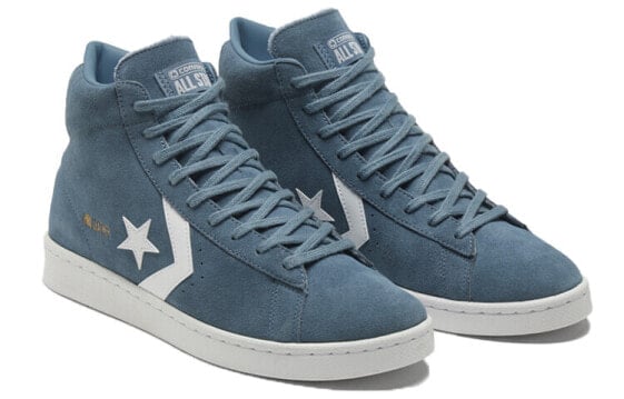 Для треккинга Converse Cons Pro Leather Skateboard Shoes Unisex High-Top Blue/White 169503C