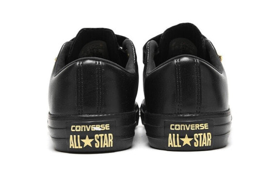 Для треккинга Converse All Star Skateboard Shoes Women's Low-Top Black Gold 559906C