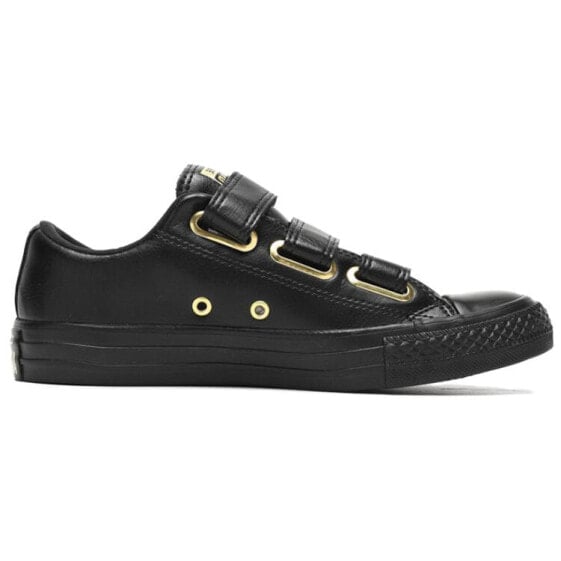 Для треккинга Converse All Star Skateboard Shoes Women's Low-Top Black Gold 559906C