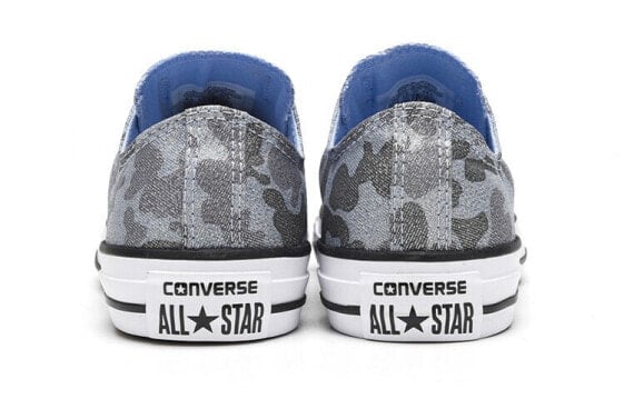 Для треккинга Converse Skateboard Shoes Women's Low-Top Shiny Camouflage Blue 559880C
