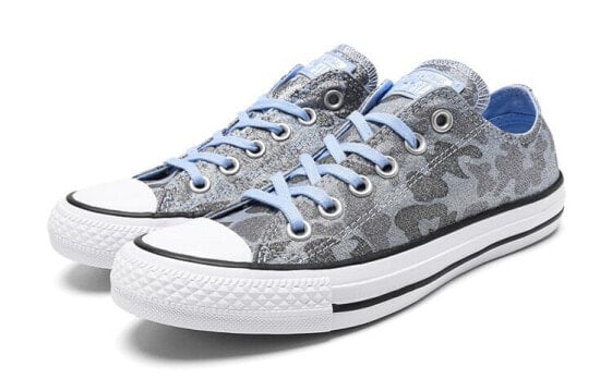 Для треккинга Converse Skateboard Shoes Women's Low-Top Shiny Camouflage Blue 559880C
